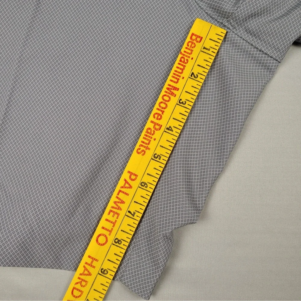 Callaway Golf Shorts Mens 36 Gray Micro Check Stretch Performance Flat Front
